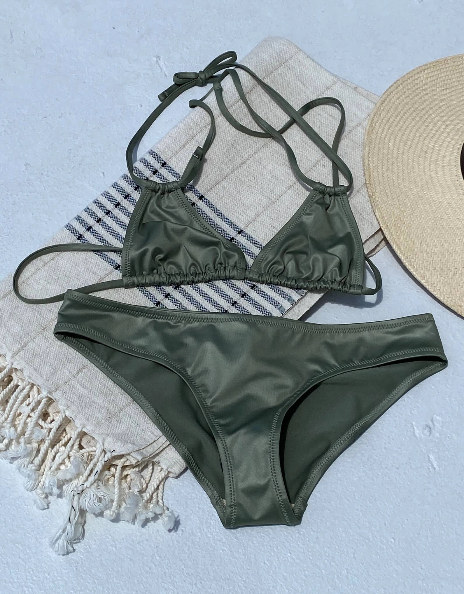 Ada Bikini Bottom Aqua Green