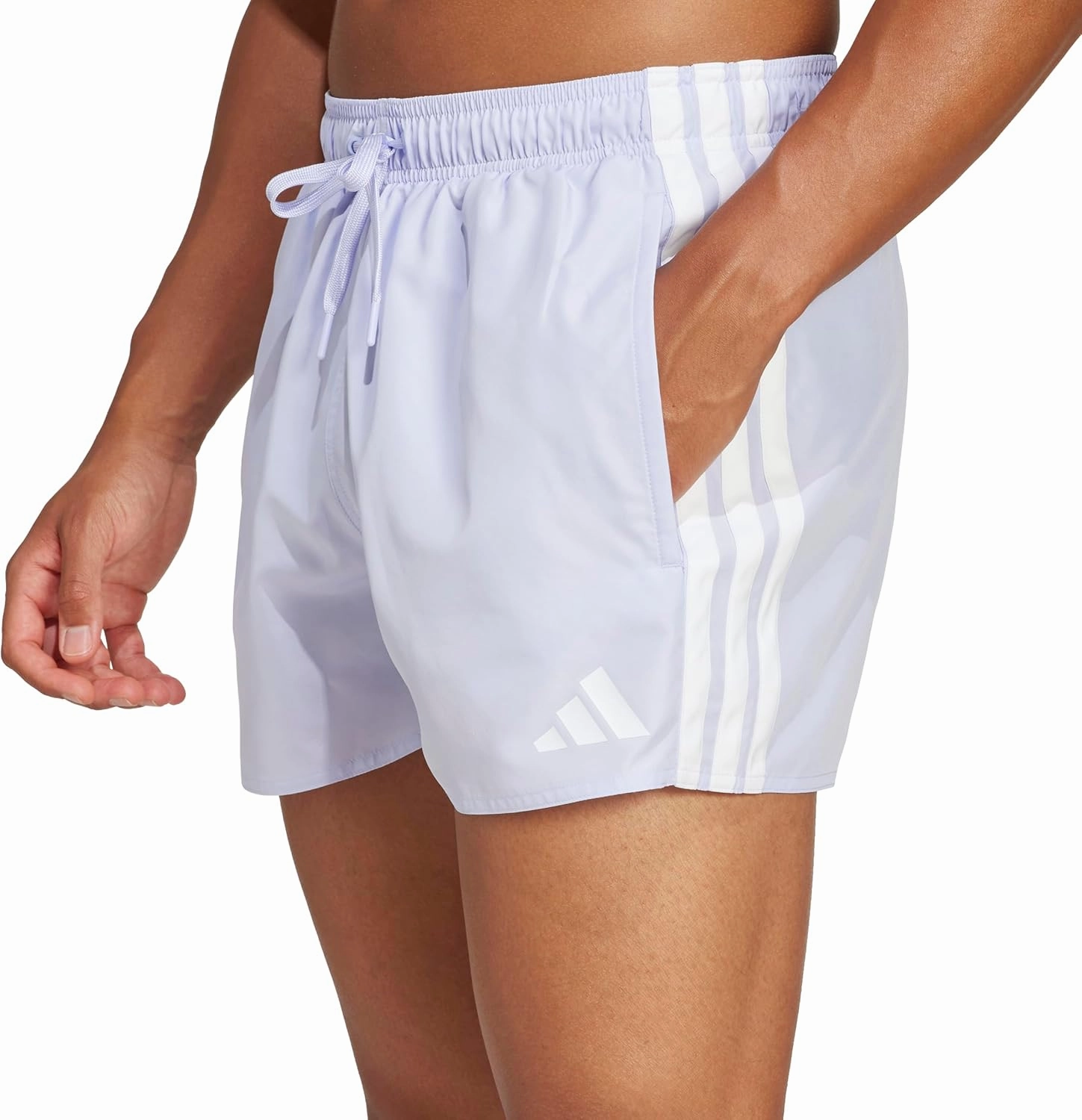 adidas Men's 3-Stripes 3-Inch Swim Shorts