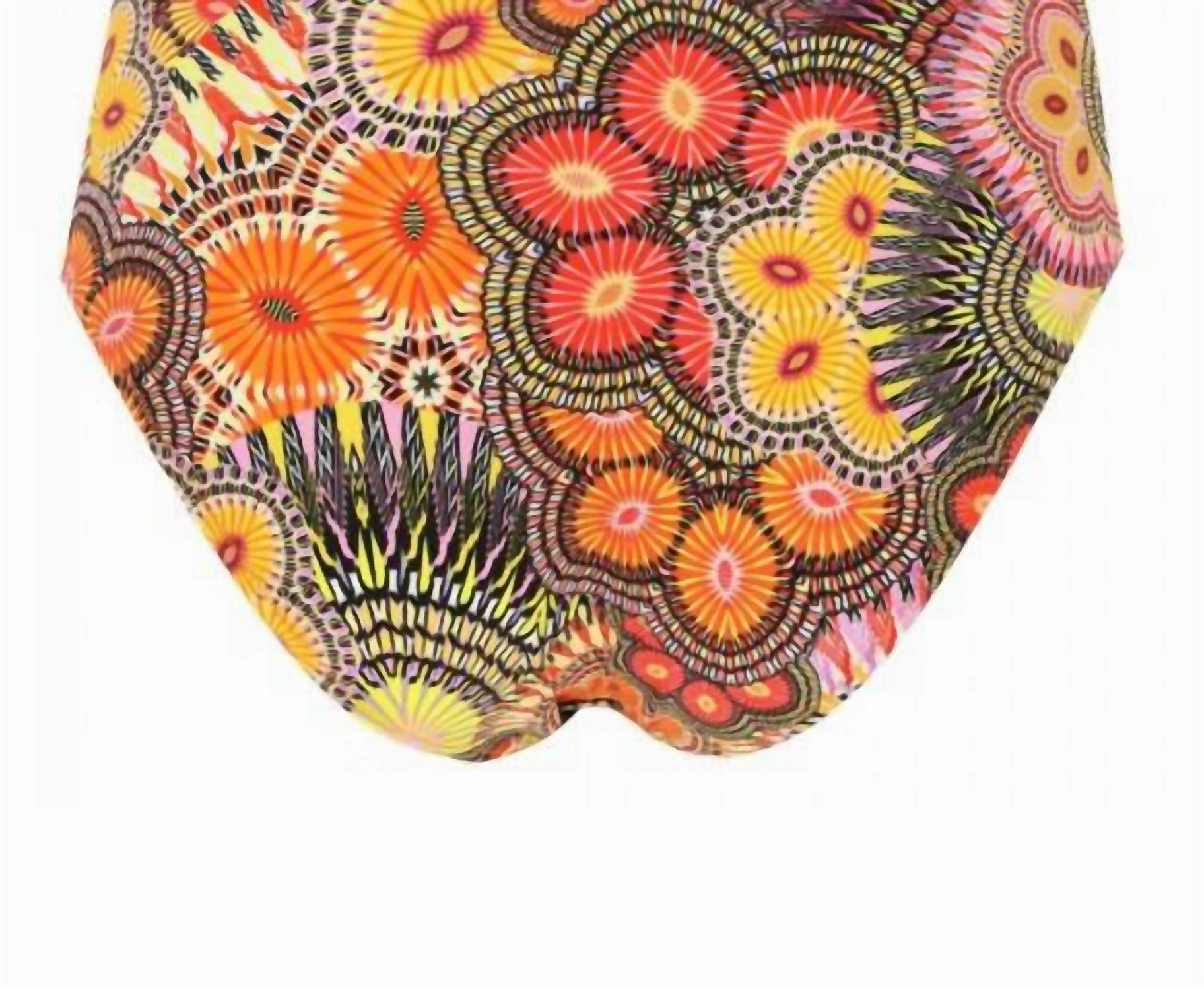 Adjustable Tie Swim Bottom In Orange Avatar