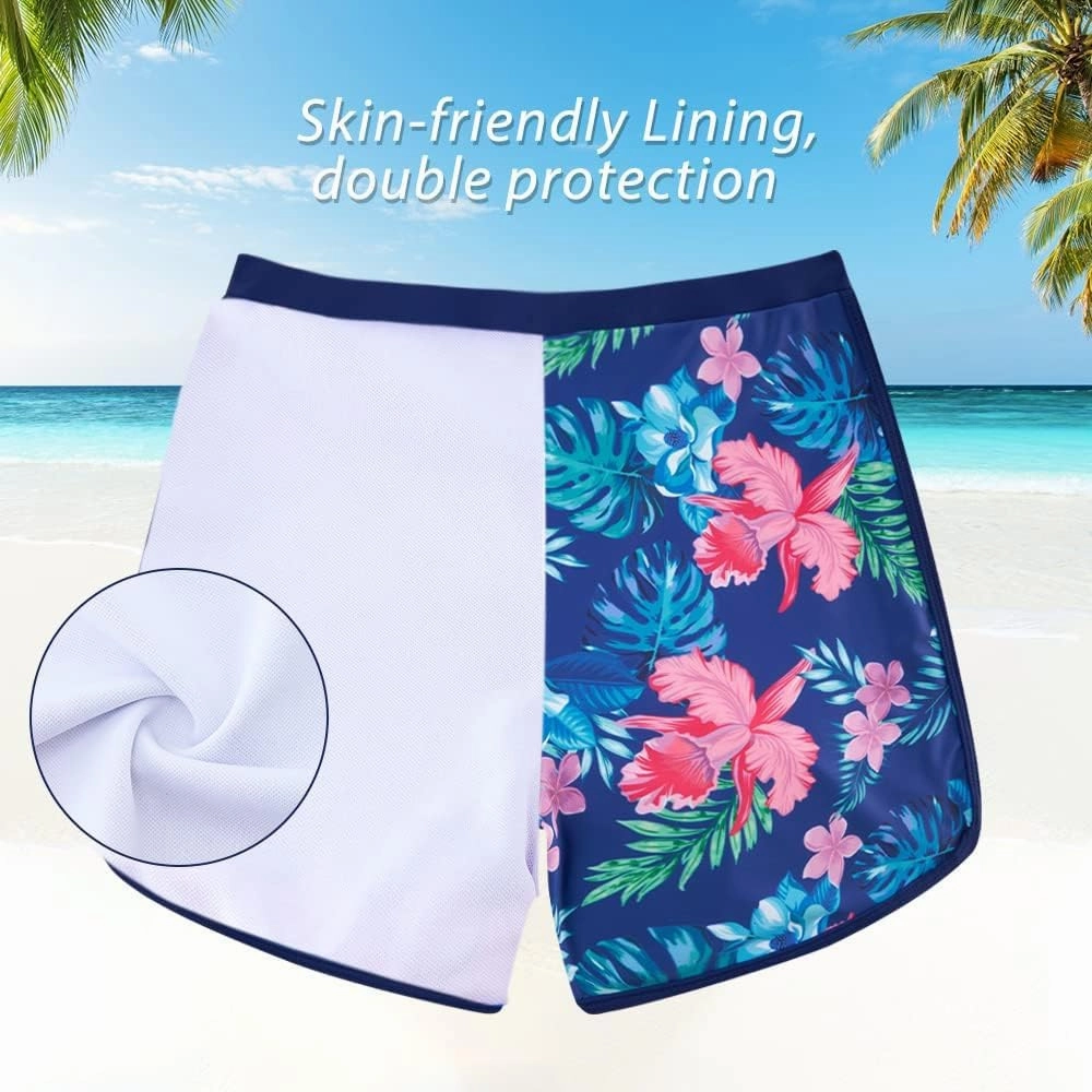 ADUKIDE Girls Rash Guard Swimsuit 2-Piece Bathing Suit UPF 50  Summer Beach Swimwear Size 7-16T
