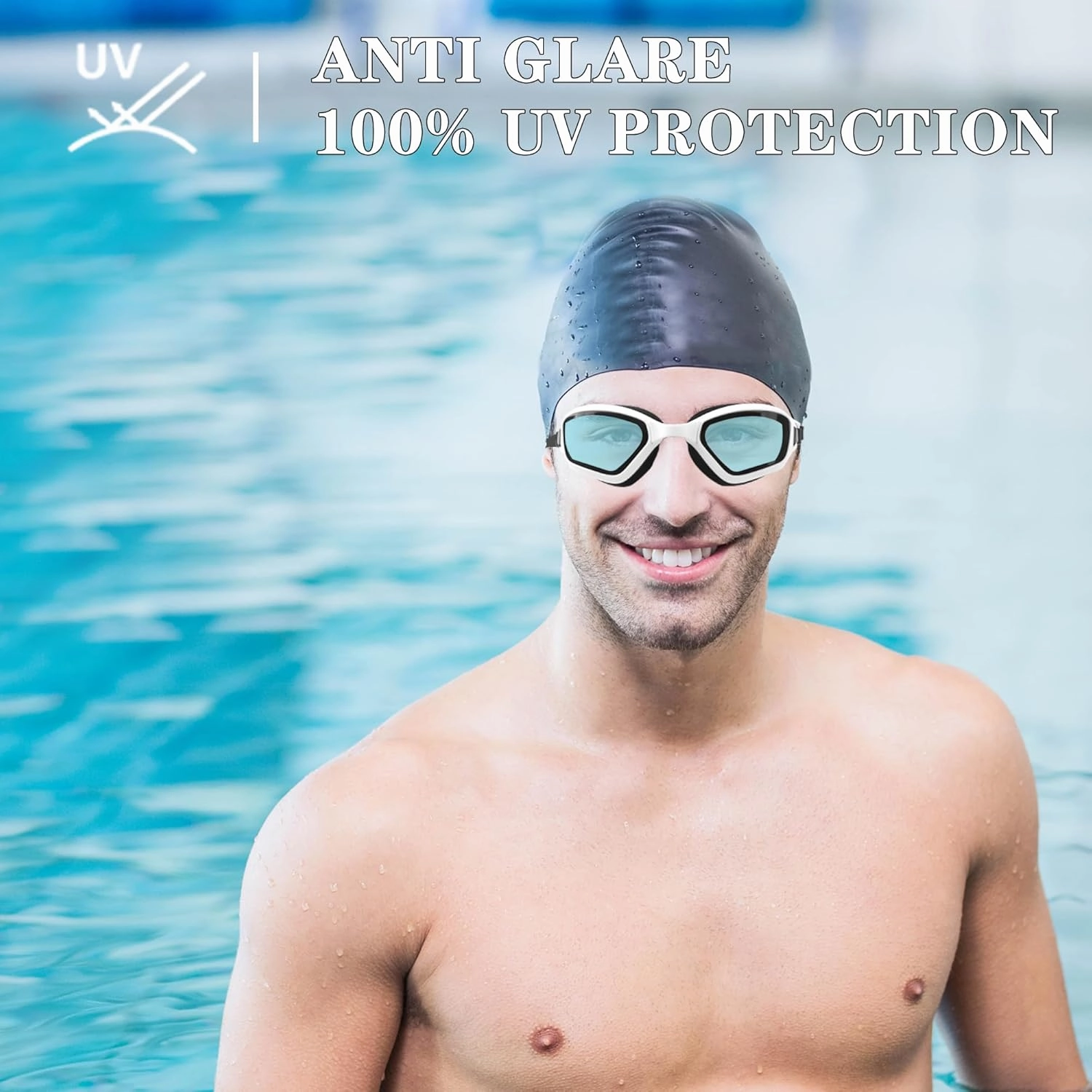 Adult Swim Goggles No Leakage Anti Fog Anti UV Swimming Goggles for Men Women Clear Vision