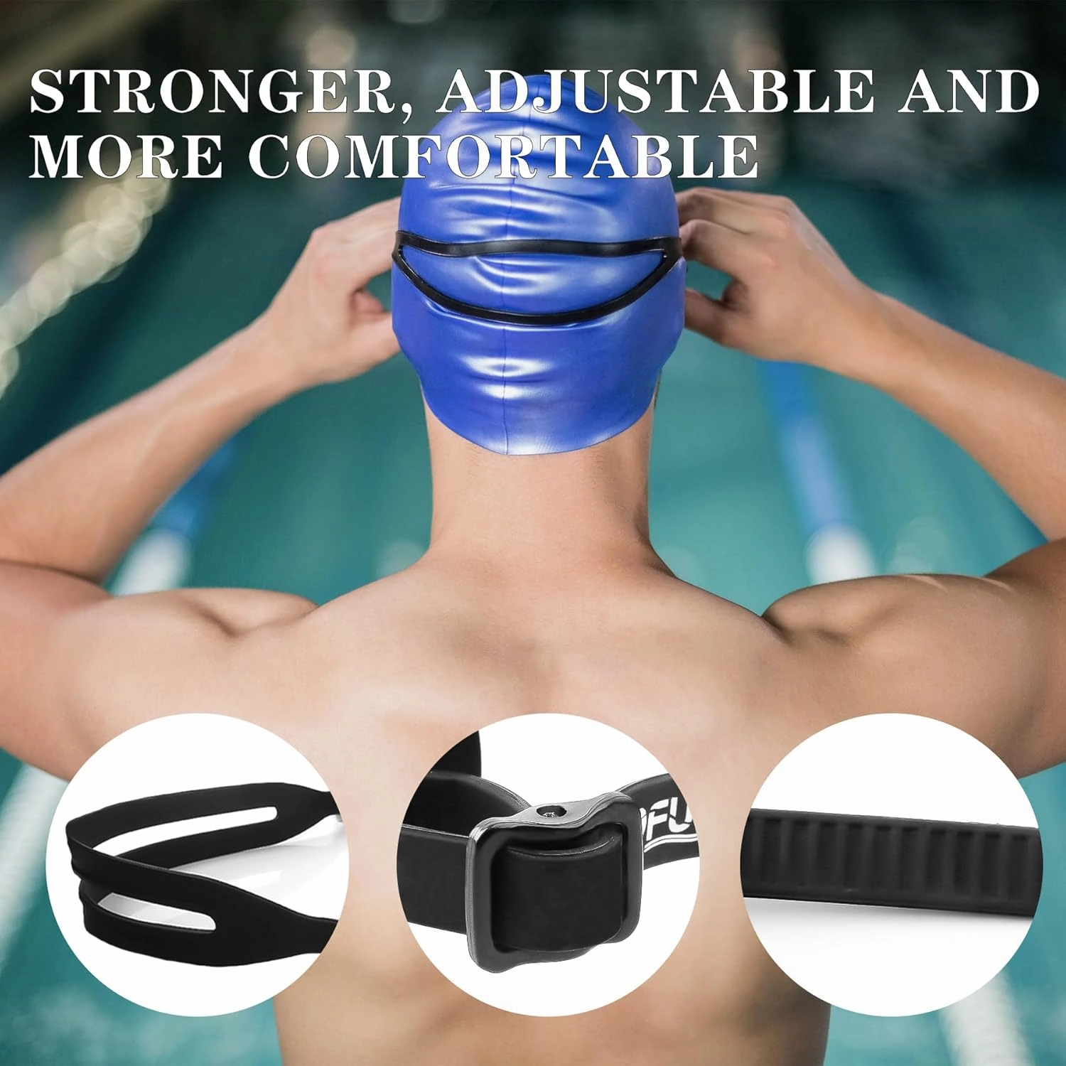Adult Swim Goggles No Leakage Anti Fog Anti UV Swimming Goggles for Men Women Clear Vision