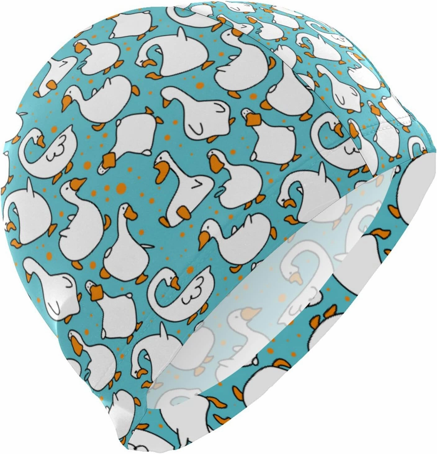 Adult Swimming Cap Unisex Men Women Swim Cap Polyester Funny Pattern