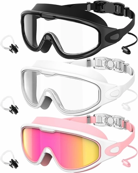 Adult Swimming Goggles-for-Men-Women-Goggles for Men:No Leaking Shatterproof Lenses with UV400 Protection Anti-Fog