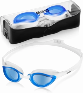 Aegend Adult Racing Swim Goggles Anti-Fog No Leaking UV Protection Mirrored Swimming Goggles for Men Women Youth
