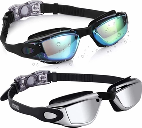 Aegend Kids Swim Goggles, Pack of 2 Swimming Goggles for Children Boys & Girls Age 3-14
