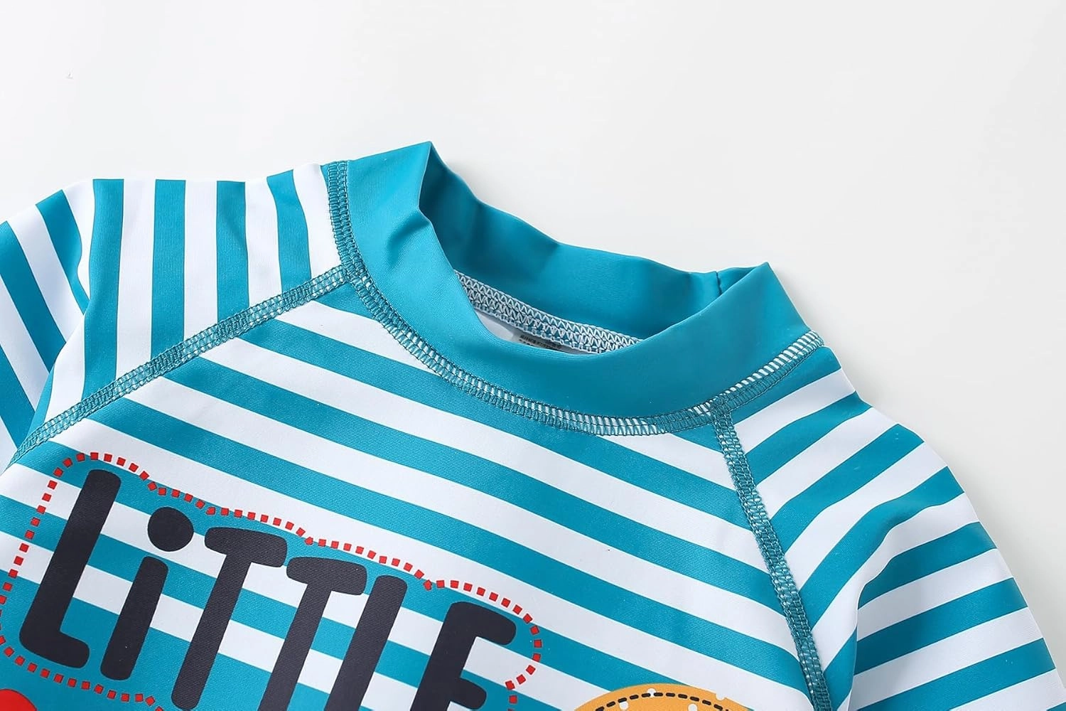 AIWUHE Toddler Boys Swimsuit Set Rash Guard Boys' Swimwear Two Piece Bathing Suit and Swim Trunk with Hat UPF 50  3-8Y