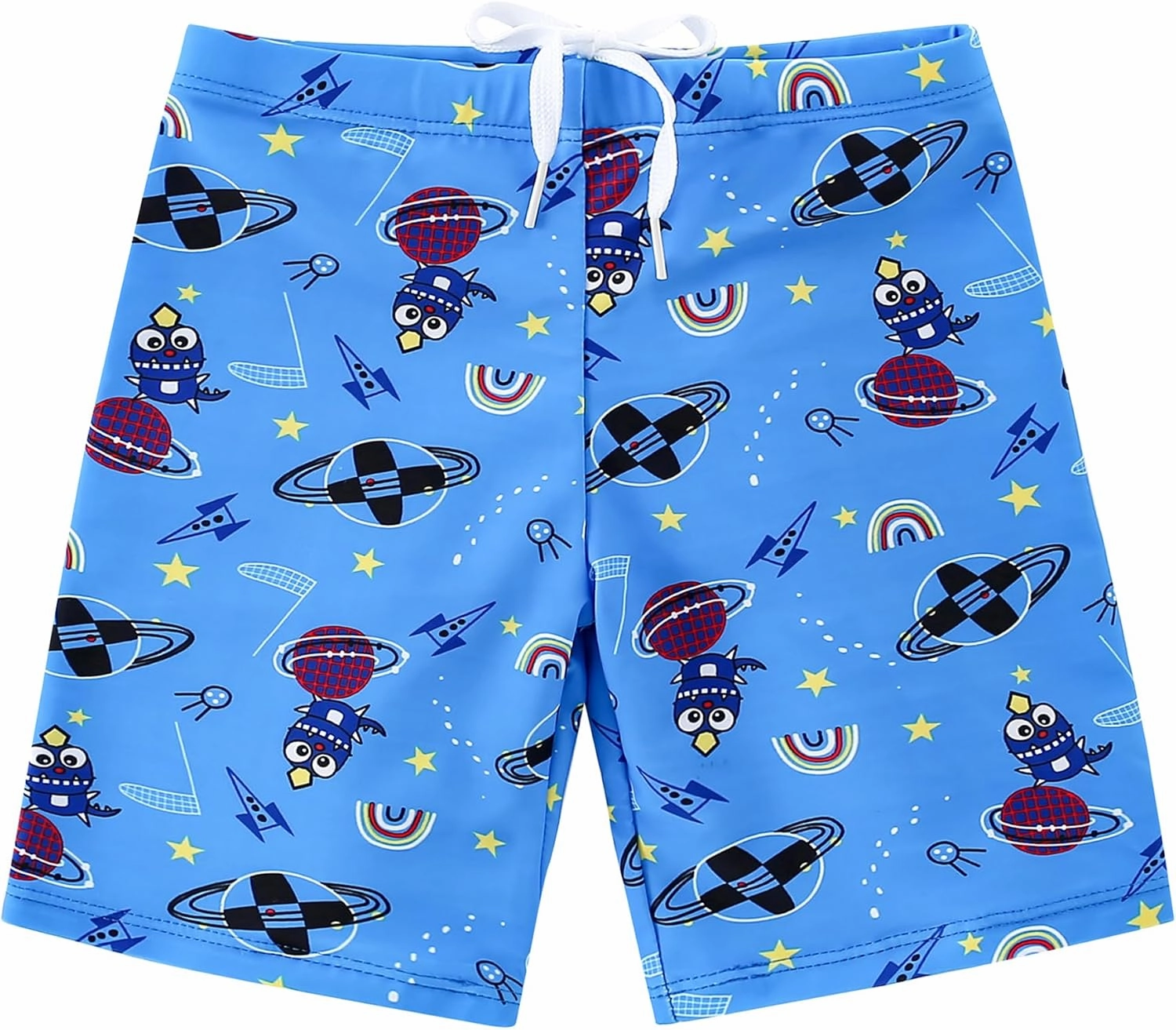 AIWUHE Toddler Boys Swimsuit Set Two Piece Shark Bathing Suit Boys' Swimwear Trunk and Rashguard Set 2-7Y