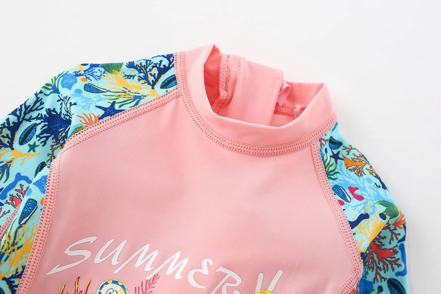 AIWUHE Toddler Full Body Swimsuit Girls One Piece Swimwear Long-Sleeve Rash Guard UPF 50  Bathing Suit Sunsuit Sets 2-8Y