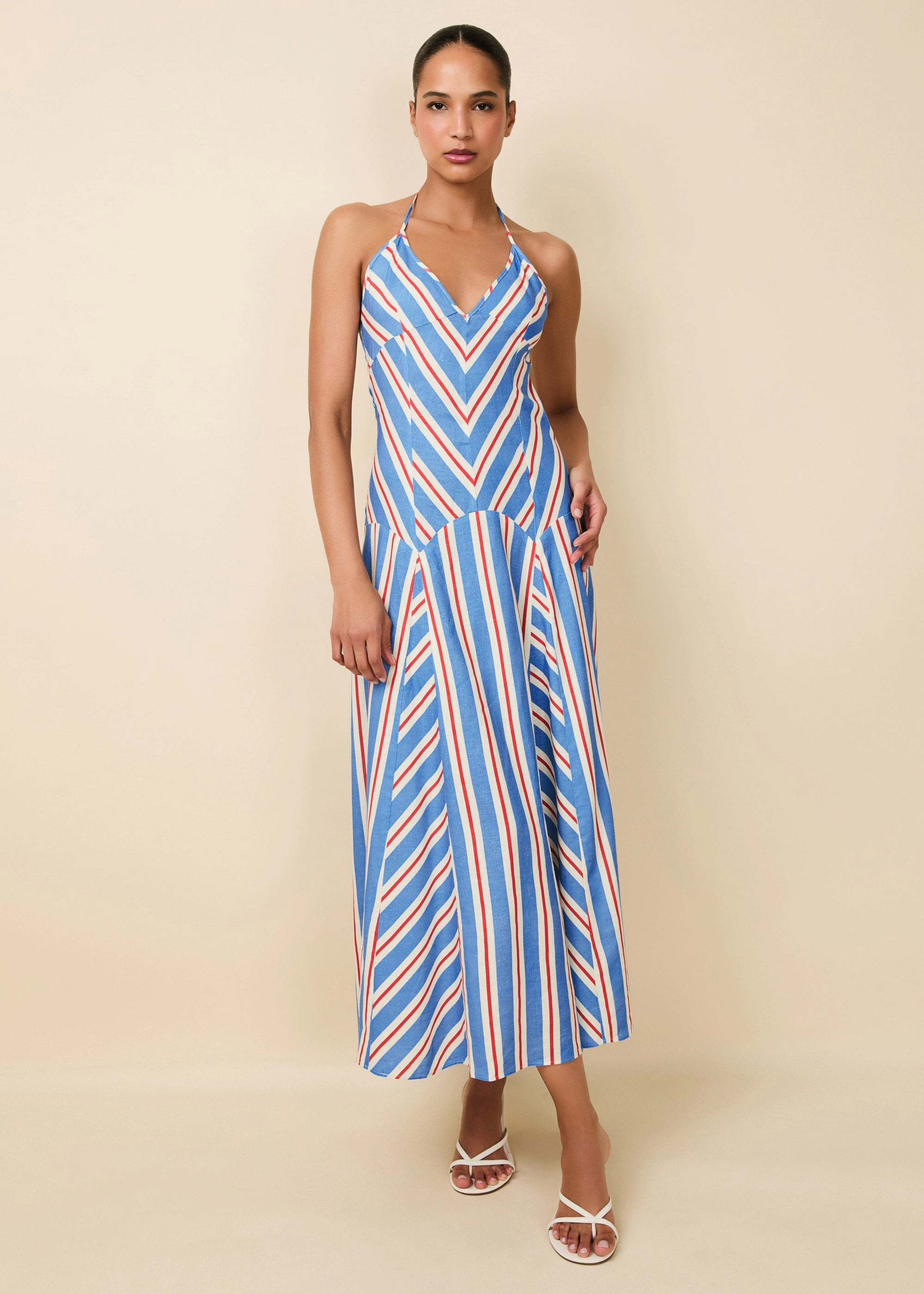 Alessio Dress Americana Stripe