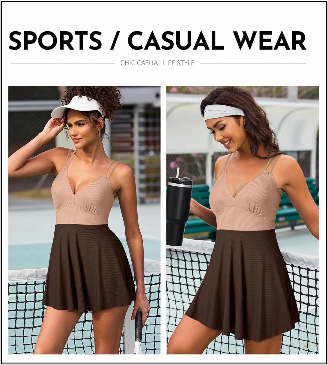 Aleumdr Swim Dress for Women One Piece Tummy Control Swimsuit Ribbed A Line Skirted Bathing Suits