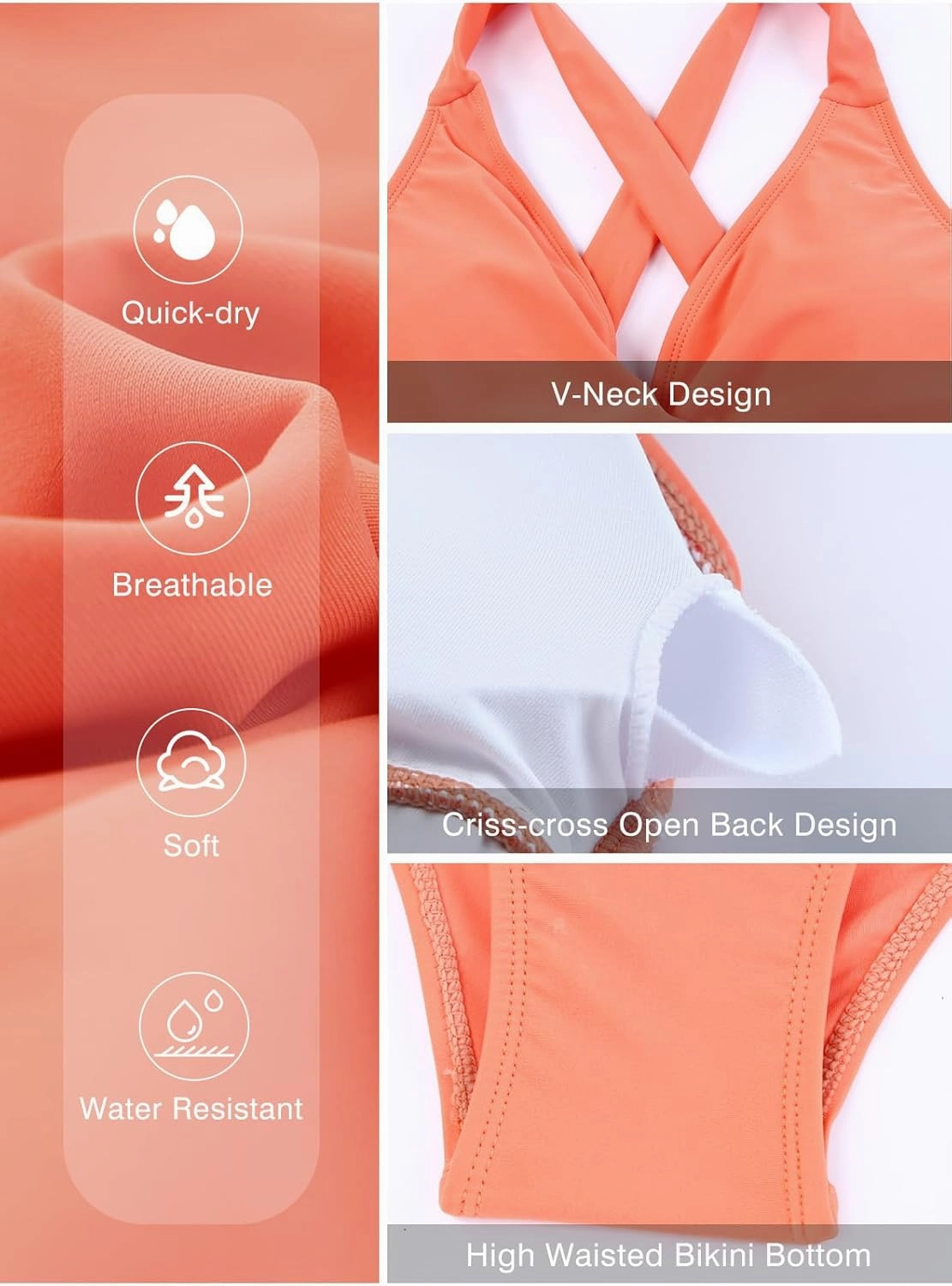 Aleumdr Women Retro Tankini Swimdress Tummy Control Bathing Suits Two Piece Tankini Tops with Bikini Bottoms Twist Swimwear