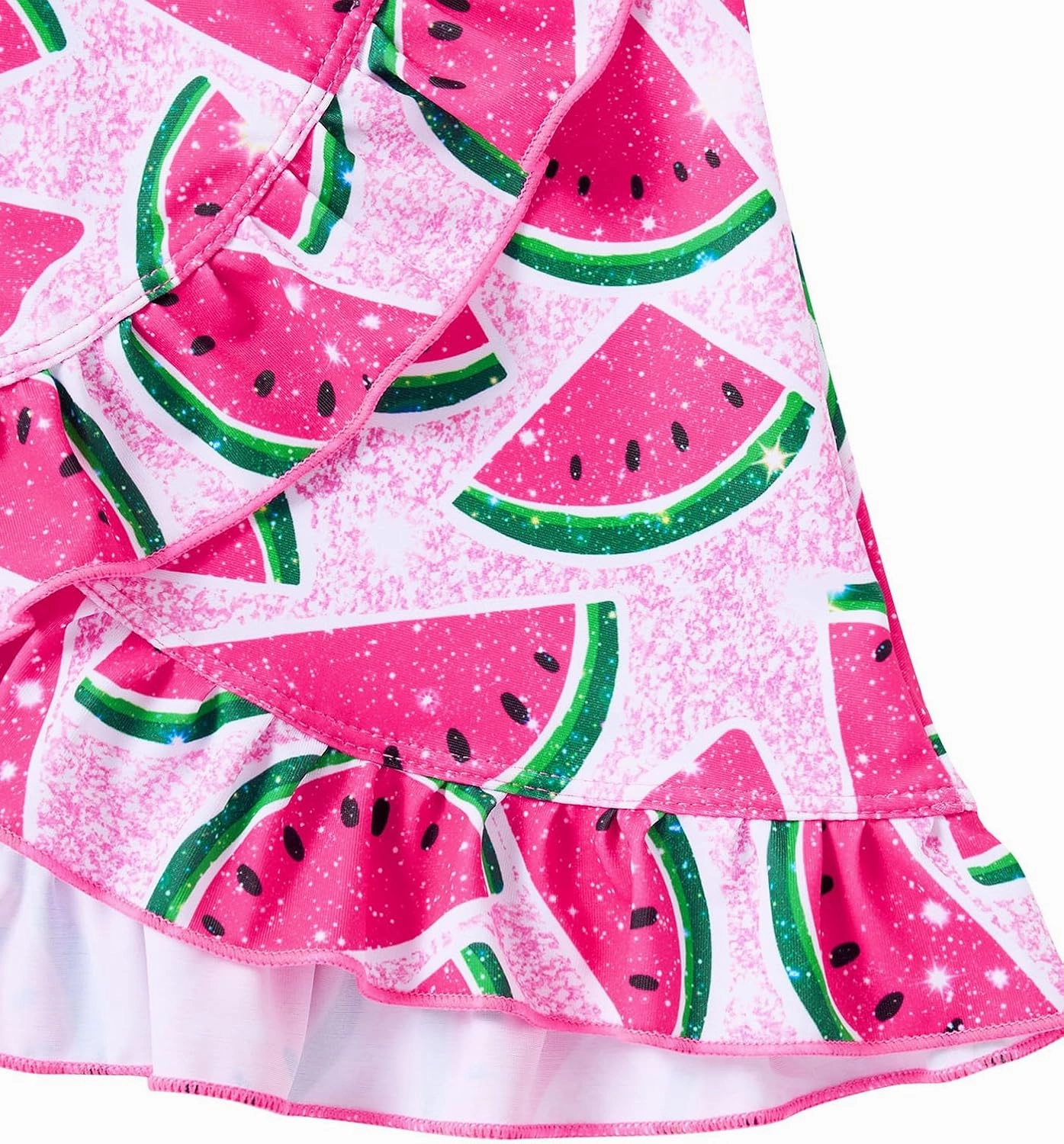 ALISISTER Girls Swimsuit 3 Piece Bathing Suits for 5-12 Years Hawaiian Bikini Set with Cover Ups Skirt