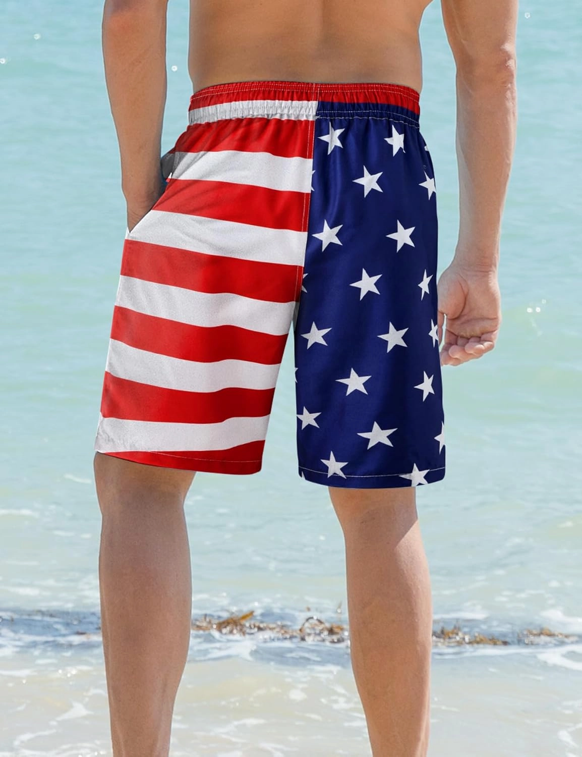 ALISISTER Mens Swim Trunks with Compression Liner Bathing Suit Summer Swimming Shorts