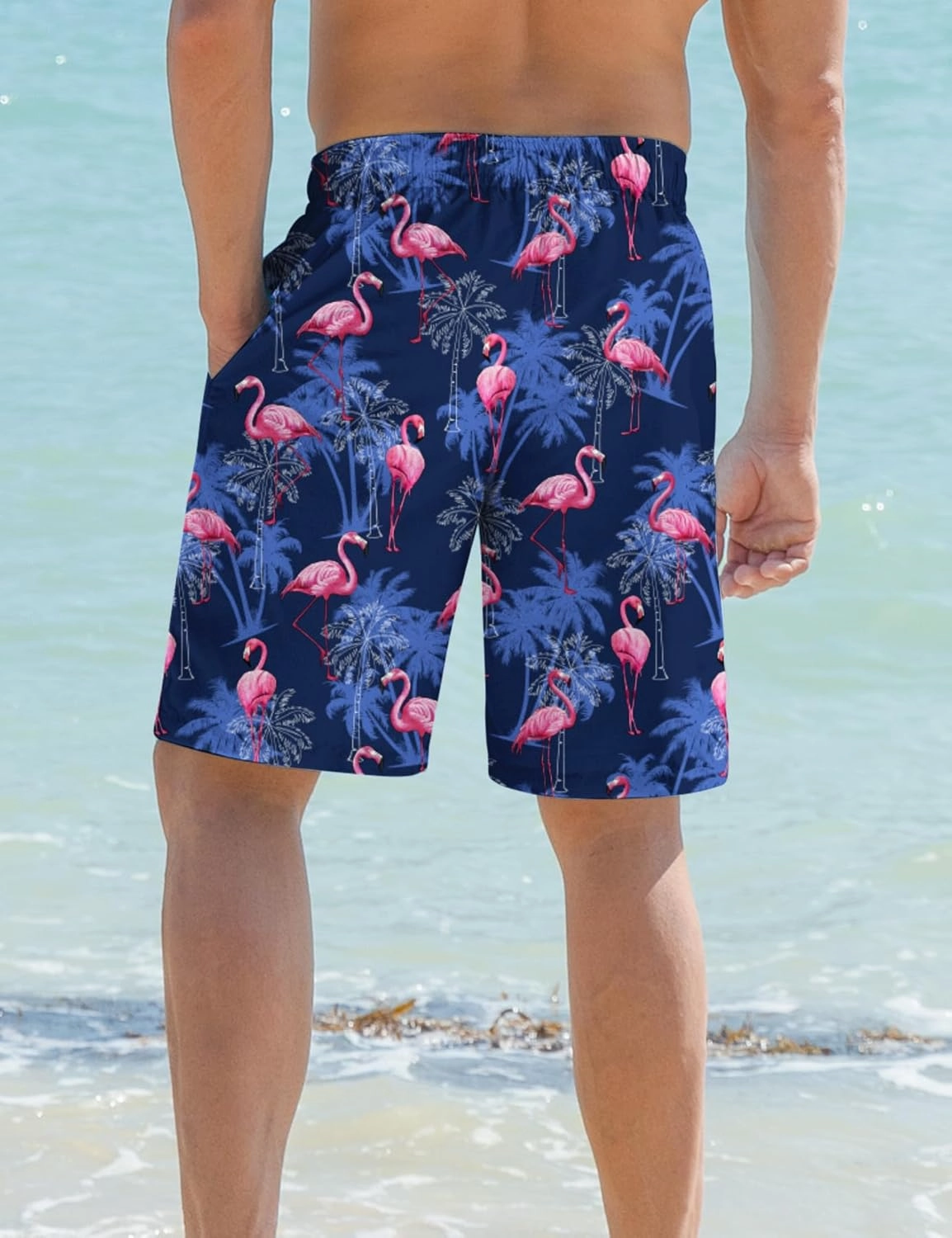 ALISISTER Mens Swim Trunks with Compression Liner Bathing Suit Summer Swimming Shorts