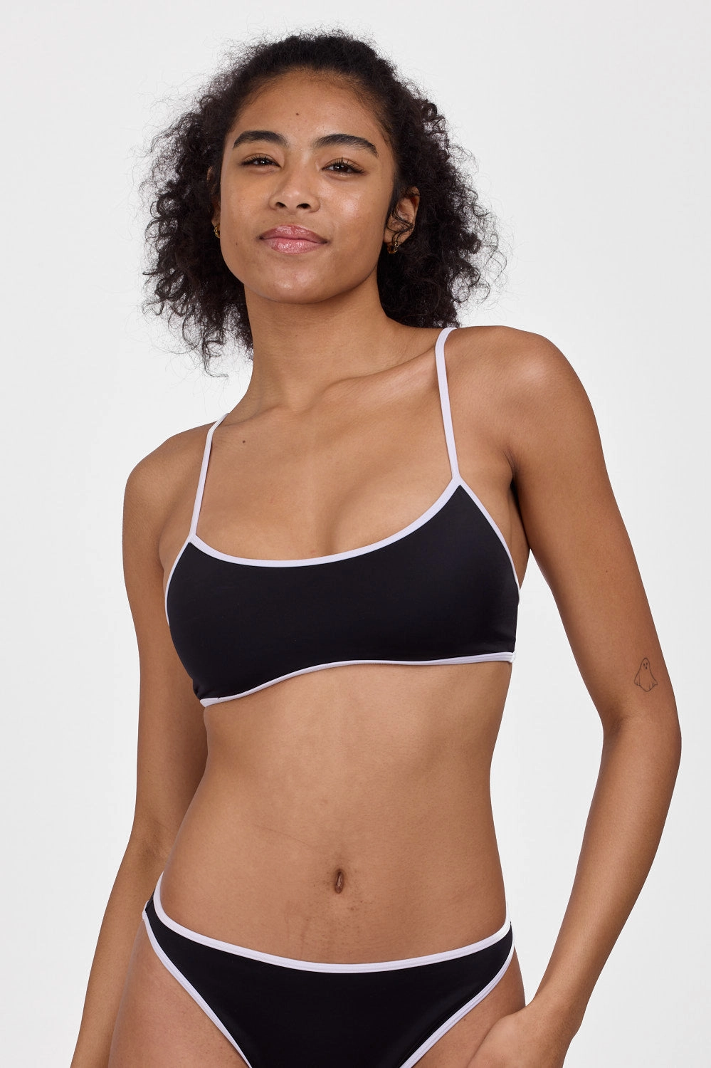 Amanda Bikini Top - Black & White