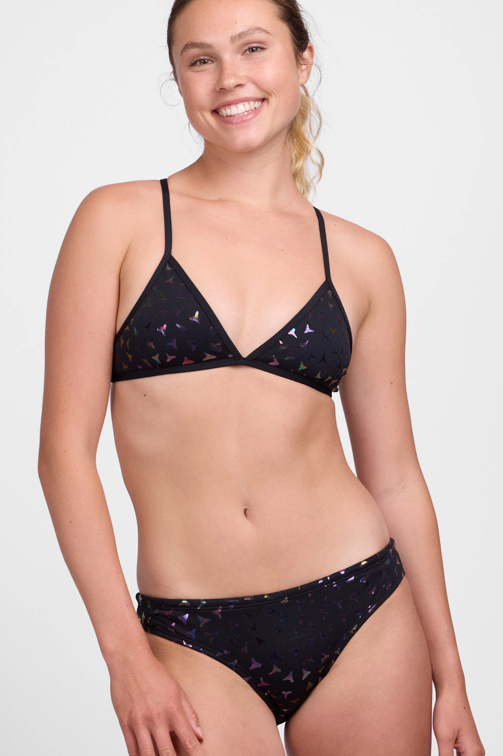 Andy Bikini Bottom - Metallic Shark Tooth
