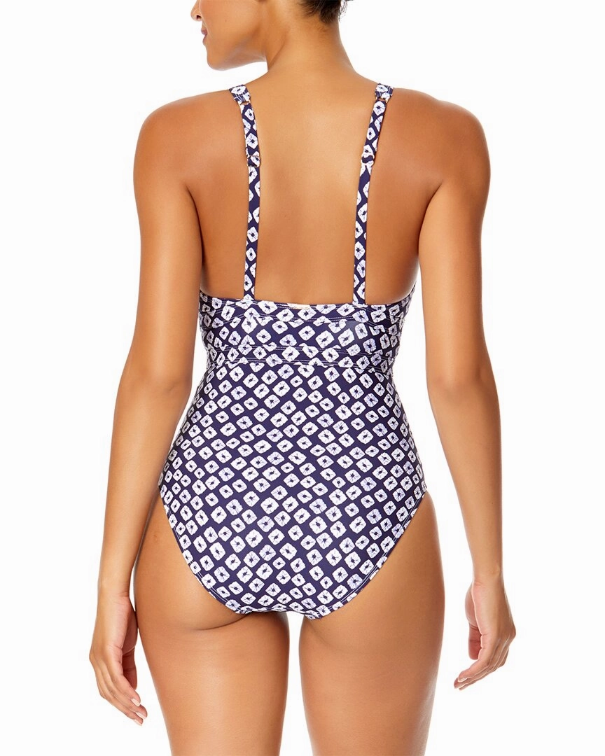 Anne Cole Double Ring Plunge Front One-Piece