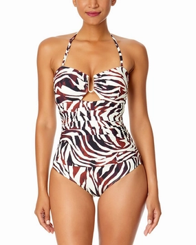 Anne Cole Ring Front Bandeau One-Piece