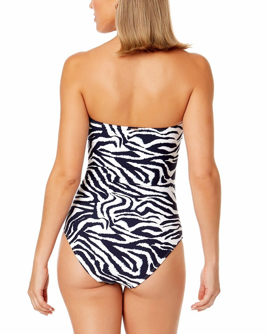 Anne Cole Twist Front Strapless One-Piece