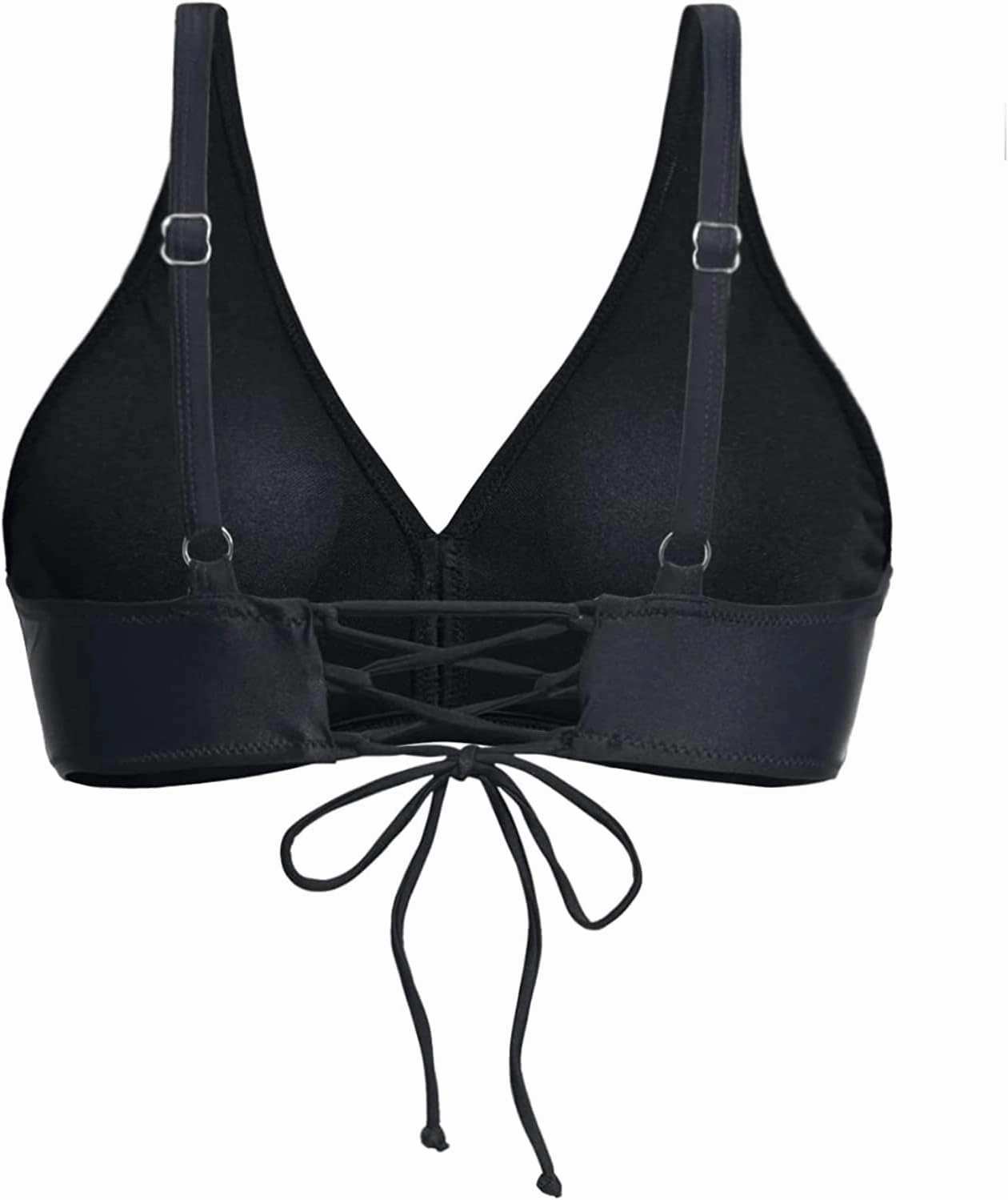 Aqua Eve Women Full Coverage Bikini Top No Bottom Push up Swimsuits Top Sport Bra Bathing Suits Tops