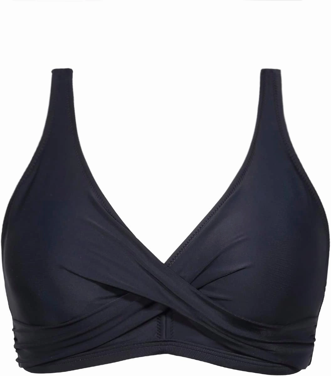 Aqua Eve Women Full Coverage Bikini Top No Bottom Push up Swimsuits Top Sport Bra Bathing Suits Tops