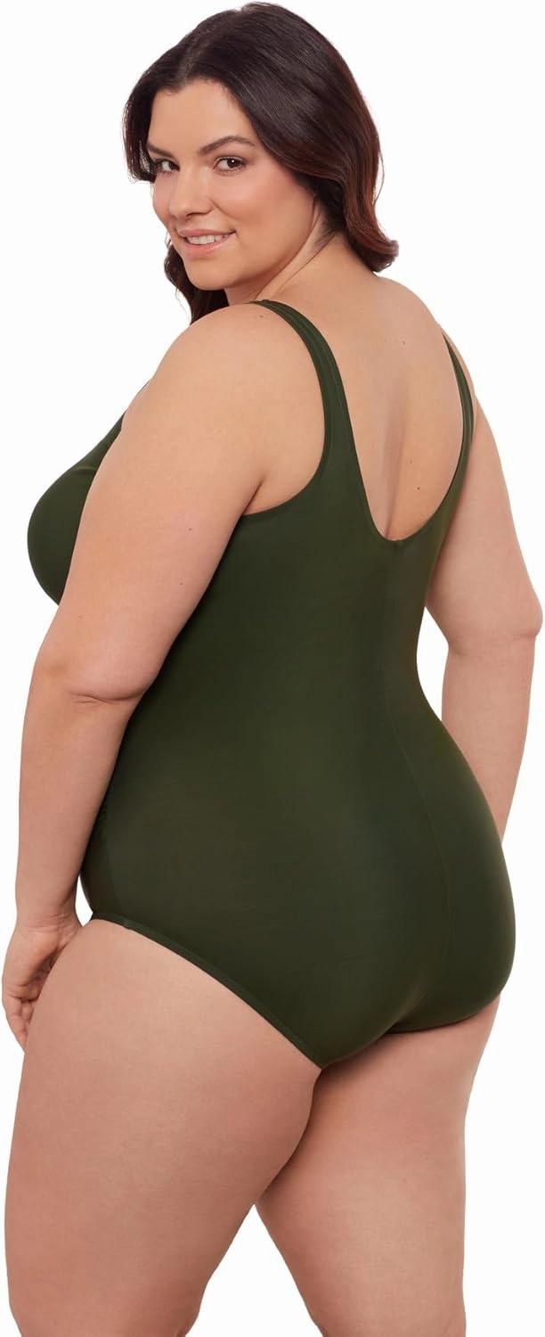 Aqua Green Women's Cinched V-Neck Shirred 1pc