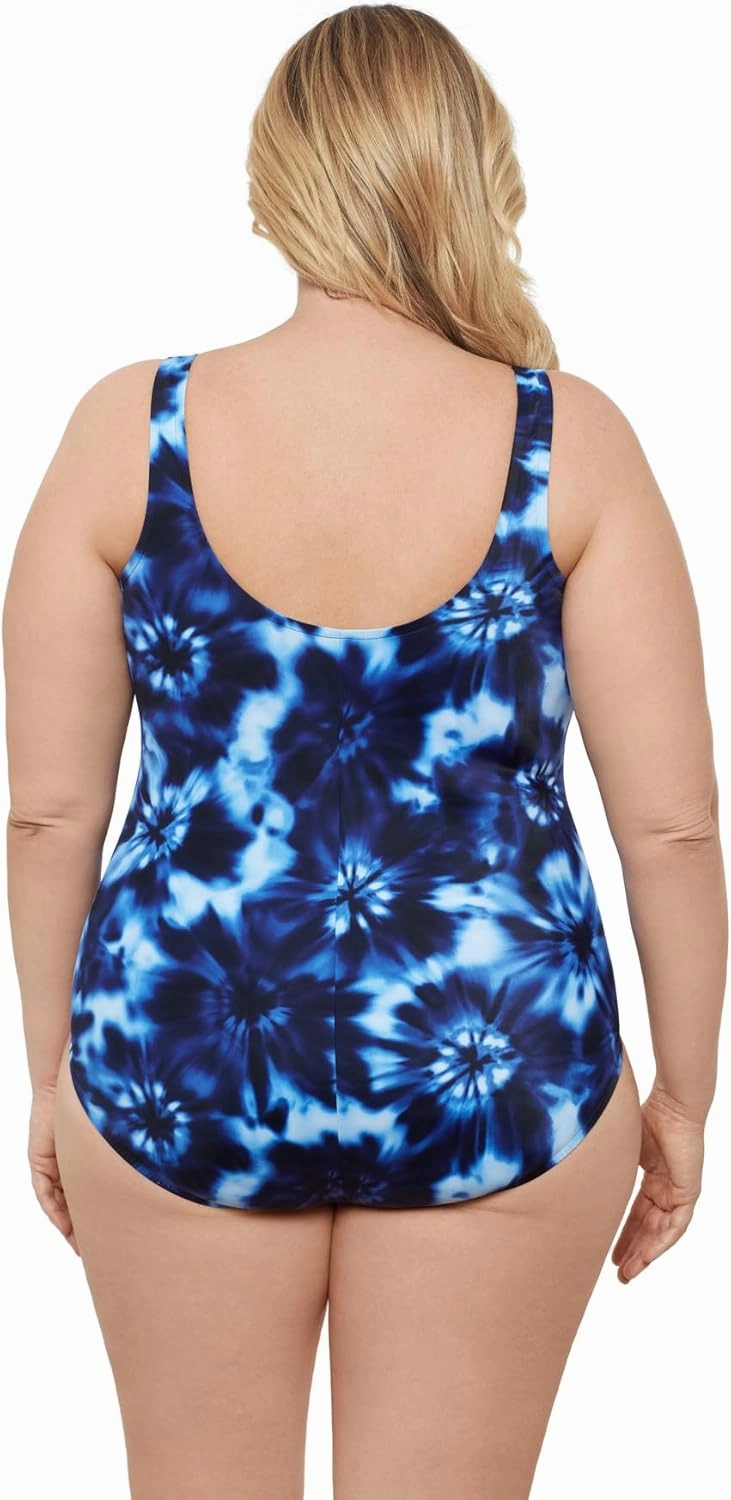 Aqua Green Women's Cinched V-Neck Shirred 1pc