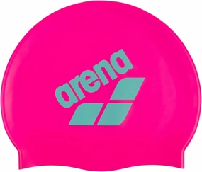 Arena Unisex Big Logo Silicone Swim Cap Women and Men Fitness Swimmers Intensive Training Durable Soft Elastic Bathing Cap