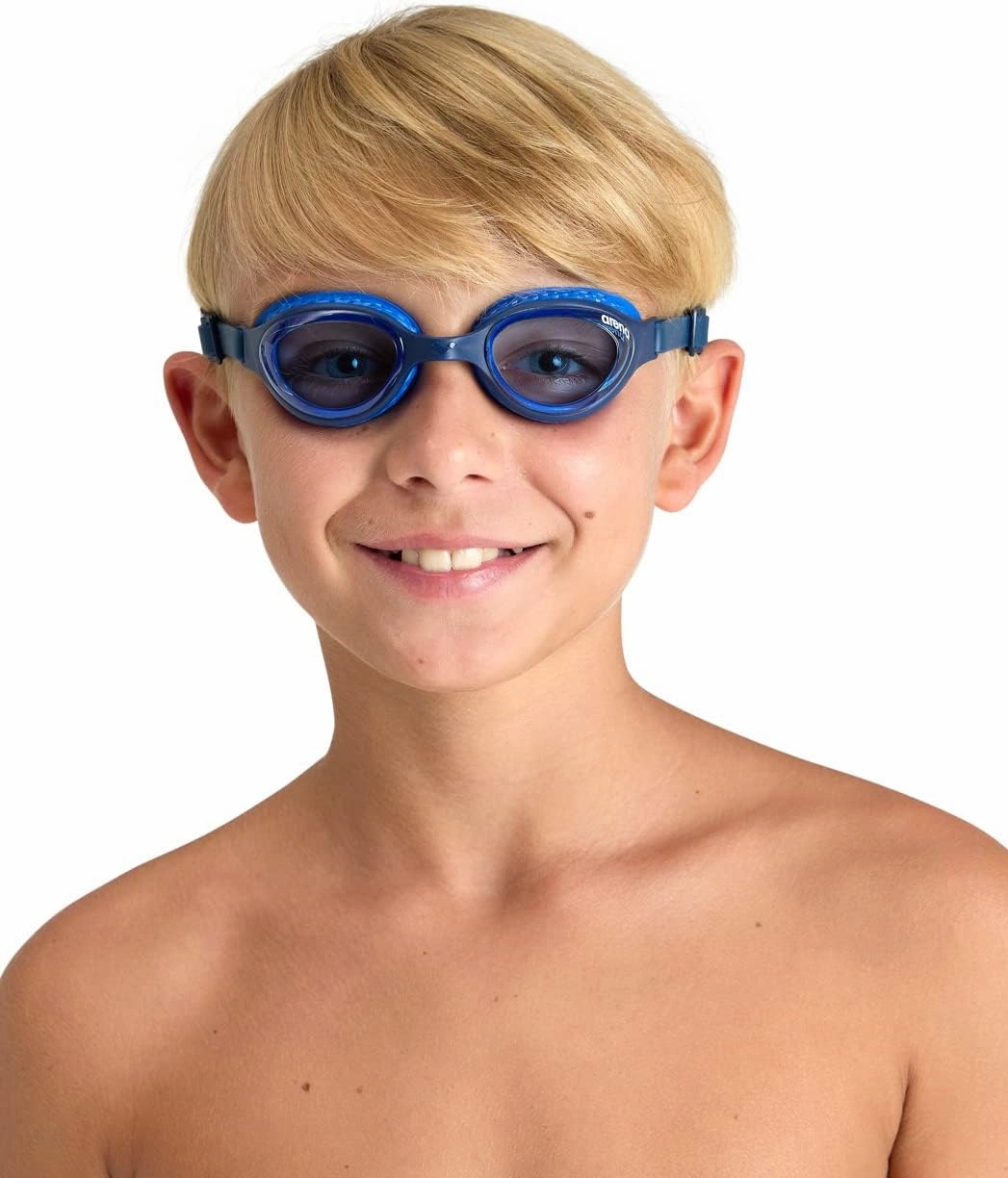 ARENA Unisex Kids Junior Air Mirror Swim Goggles for Swimming Ages 6 to 12 Air Seals Anti-Fog Coated Lens Adjustable Strap
