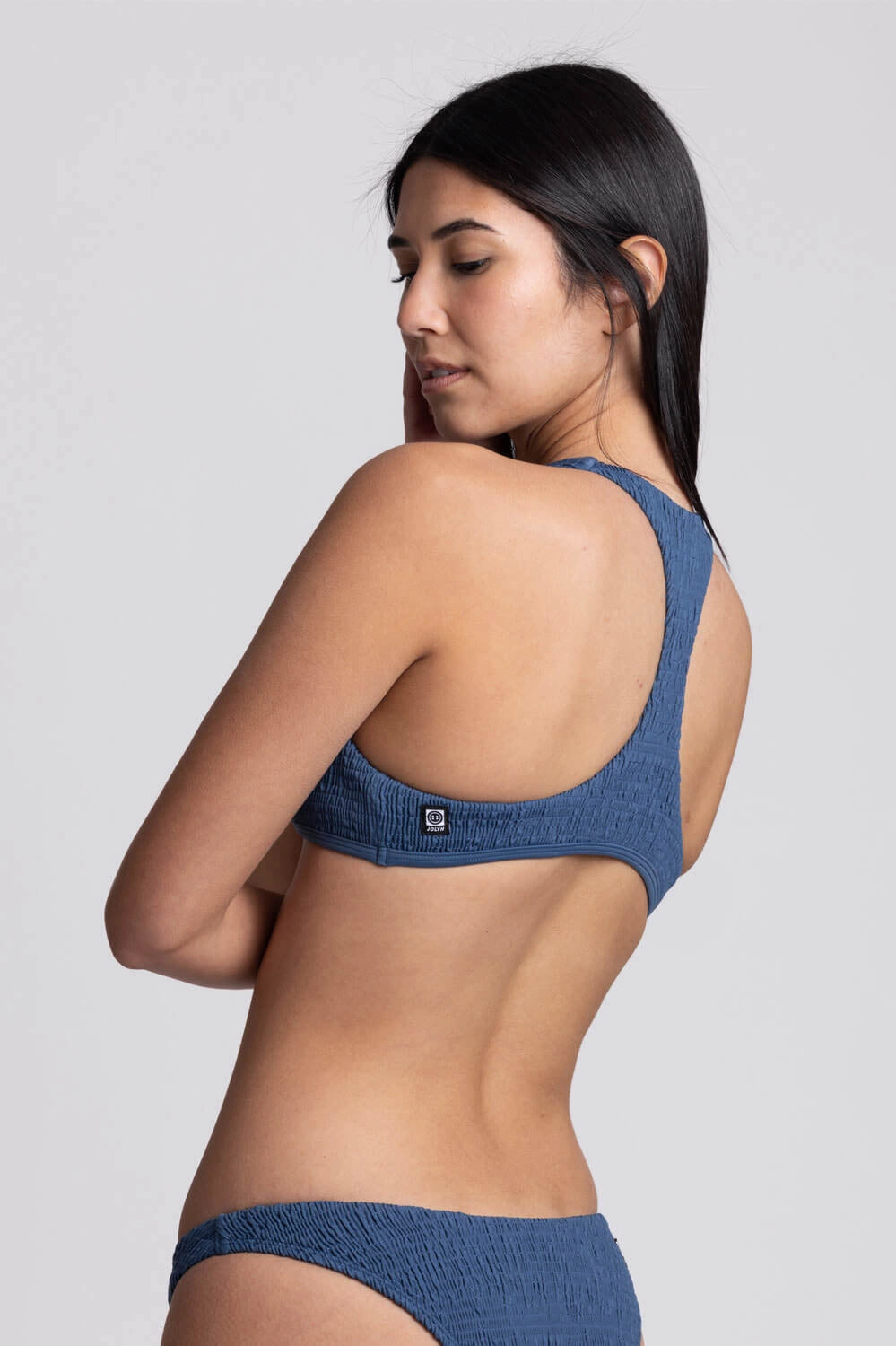 Aster Smocked Bikini Top - Laguna