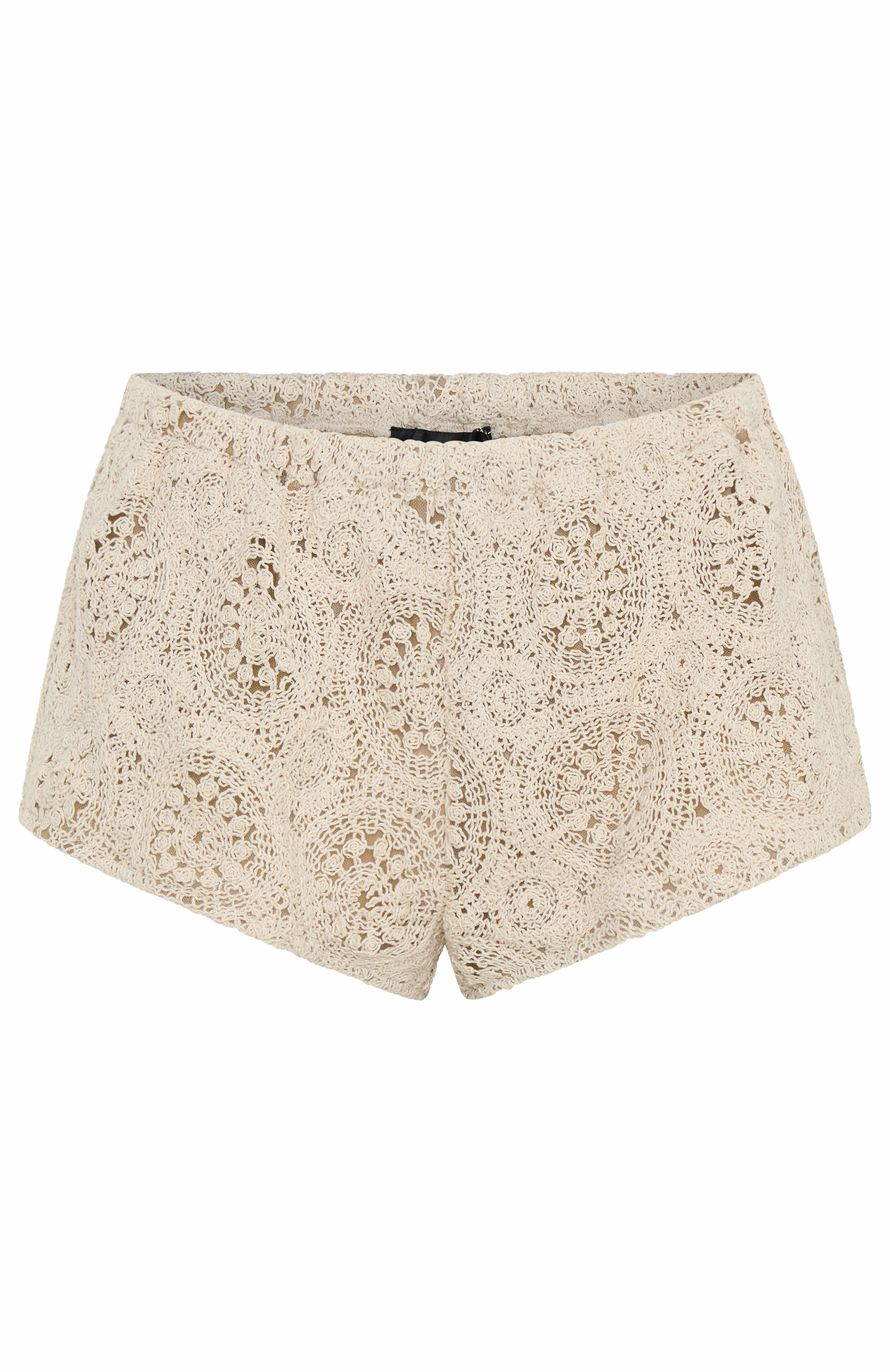 Athena Crochet Shorts Off White