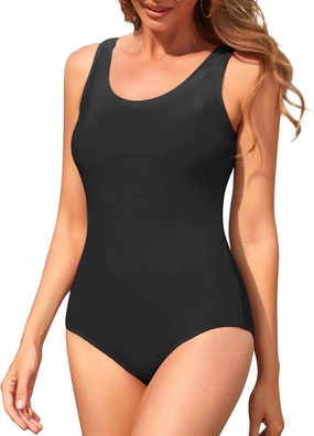 Athletic One Piece Swimsuits for Women Tummy Control Bathing Suits or Teen Girls Swimwear