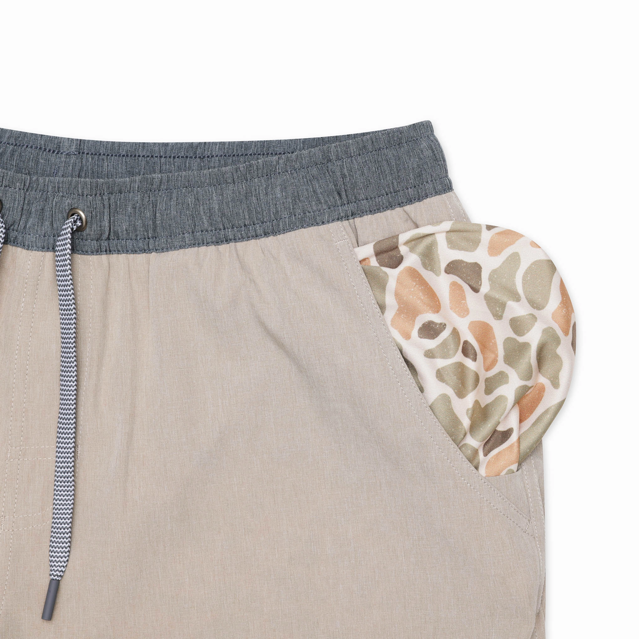 Athletic Short - Heather Khaki - Venado Camo Liner