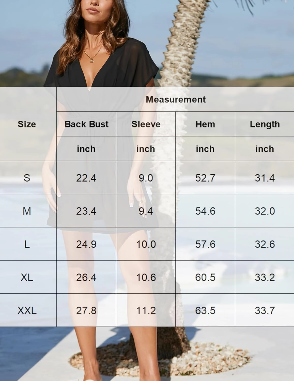 Avidlove Swimsuit Cover Ups for Women Beach Chiffon Swimwear Coverup Sheer Sexy V-Neck Beachwear