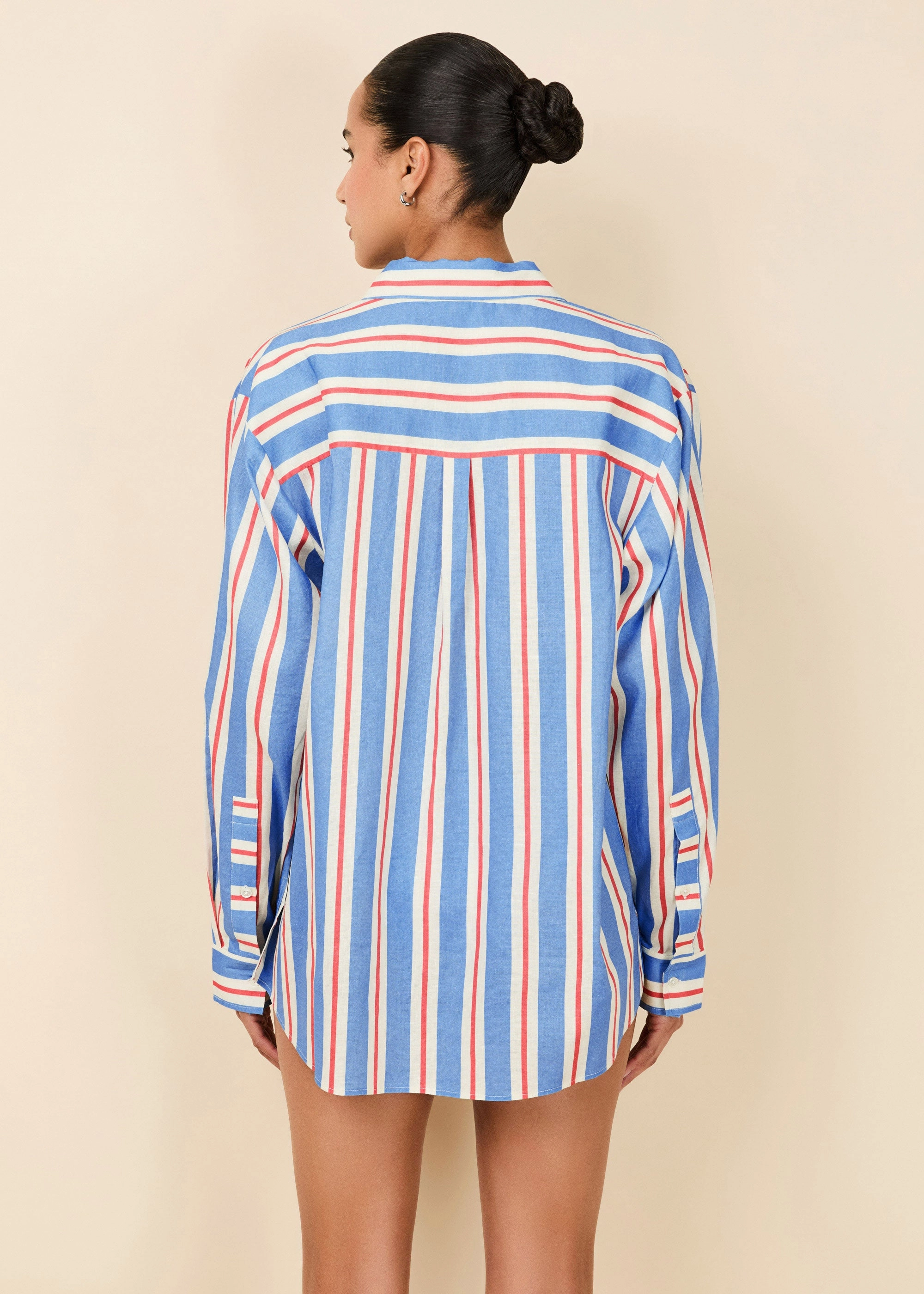 Avril Button Down Americana Stripe