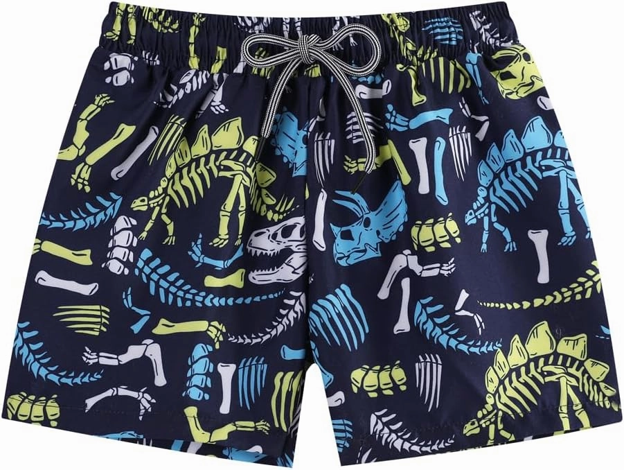 Baby Boys Swimsuit, 3-Piece Toddlers Swimsuit Trunk Long Sleeve Rashguard Swimwear and Sun Hat Set