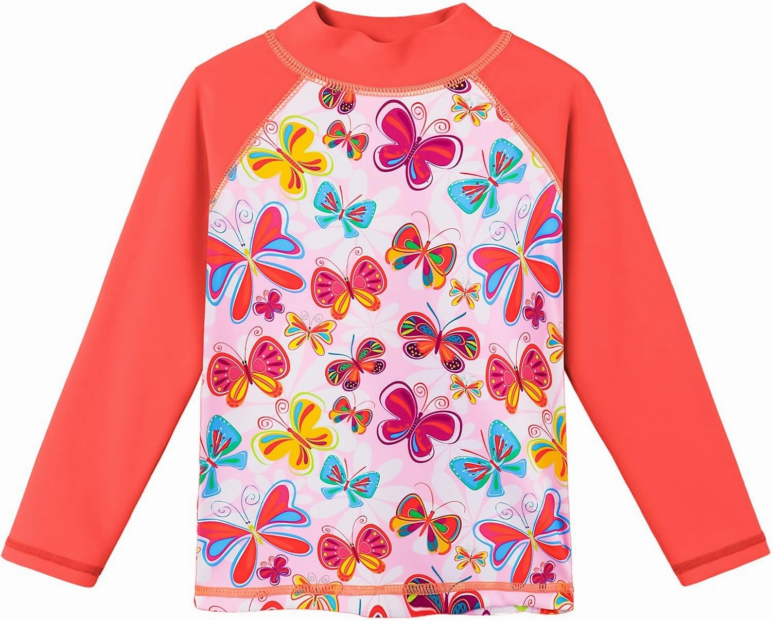 BAOHULU Girl's Two-Piece Long Sleeve Swimsuits UPF50  Rash Guard Kids Bathing Suit