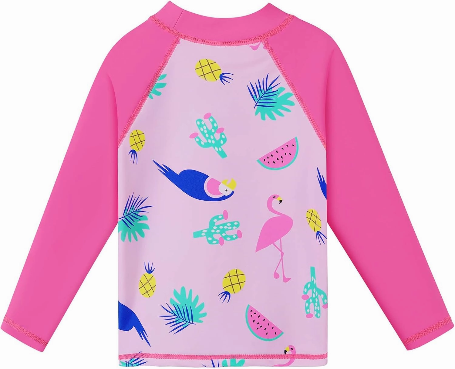 BAOHULU Girl's Two-Piece Long Sleeve Swimsuits UPF50  Rash Guard Kids Bathing Suit