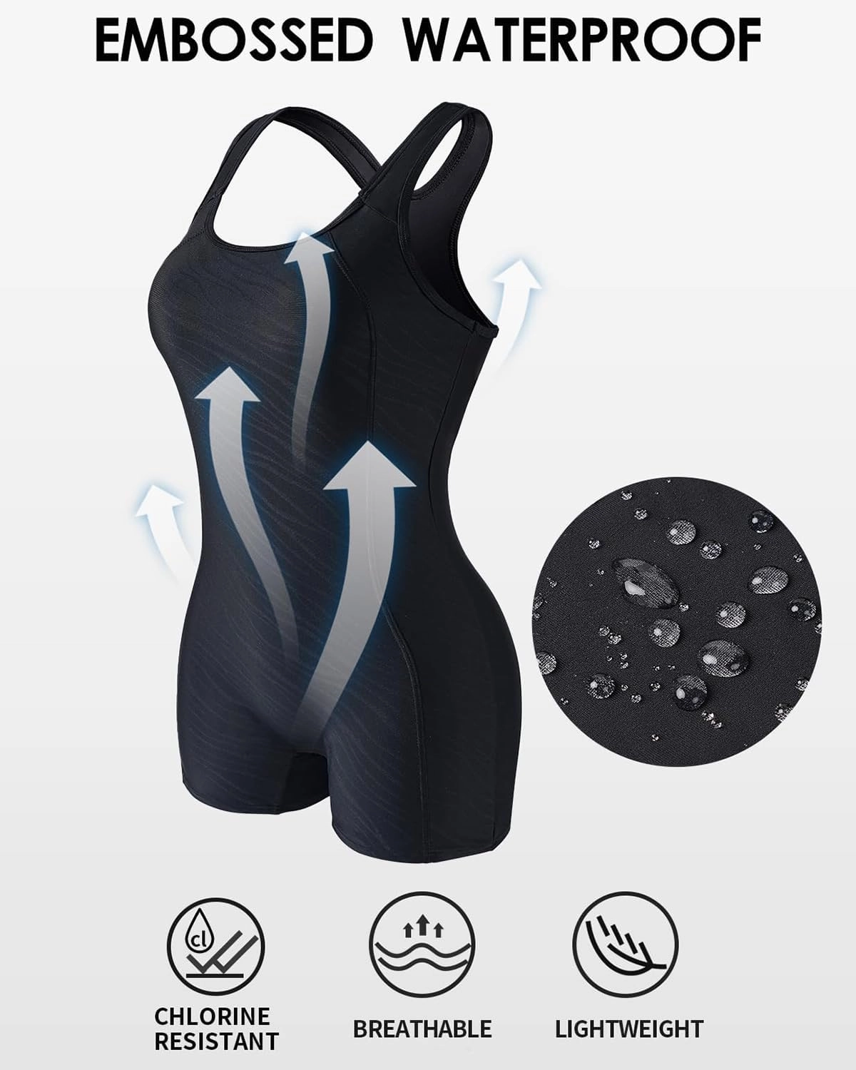 beautyin Swimsuit Women Boyleg One Piece Water Aerobic Competitive Bathing Suit