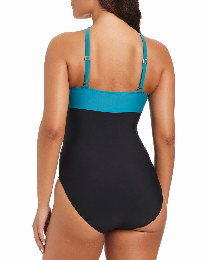 Beyond Control Swimwear Colorblock High Neck One Piece