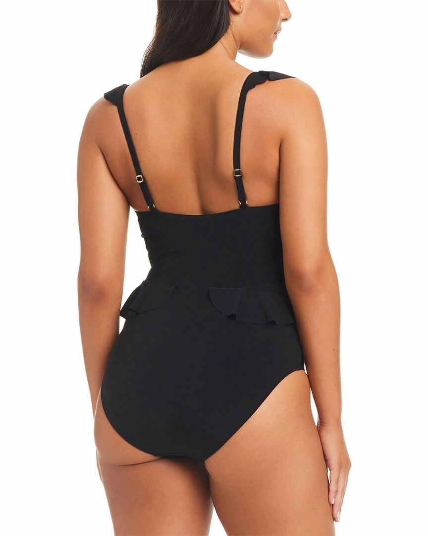 Beyond Control Swimwear Solid Essentials Ruffle One Piece