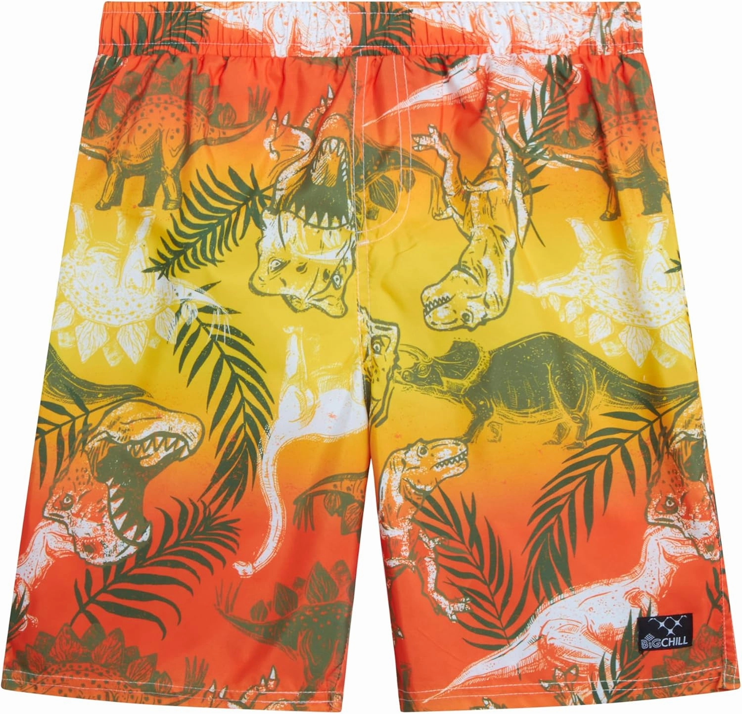 Big Chill Boys Rash Guard Set - 2 Piece UPF 50  Long Sleeve Swim Shirt and Bathing Suit Swim Trunks for Boys (Sizes: 4-14)