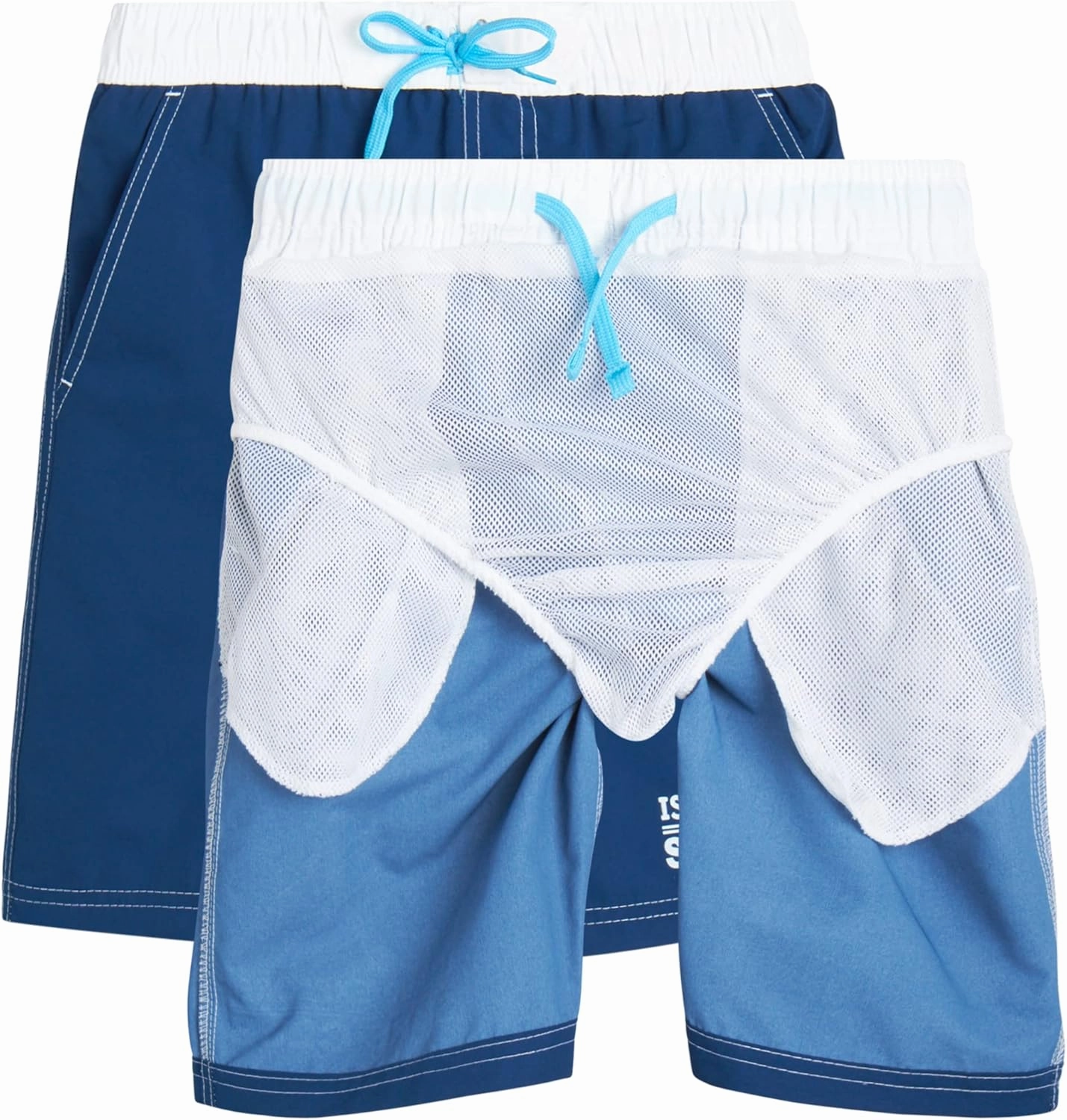Big Chill Boys Rash Guard Set - 2 Piece UPF 50  Quick Dry Short Sleeve Swim Shirt and Swim Trunks for Boys (Sizes: 4-14)