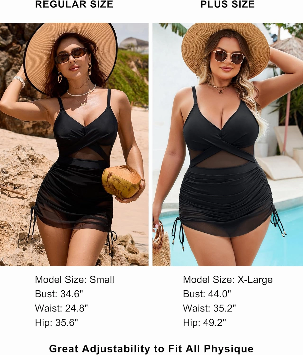 Blooming Jelly Womens One Piece Swimsuit Modest Tummy Control Bathing Suit Twist Front Swim Dress Swimwear 2025