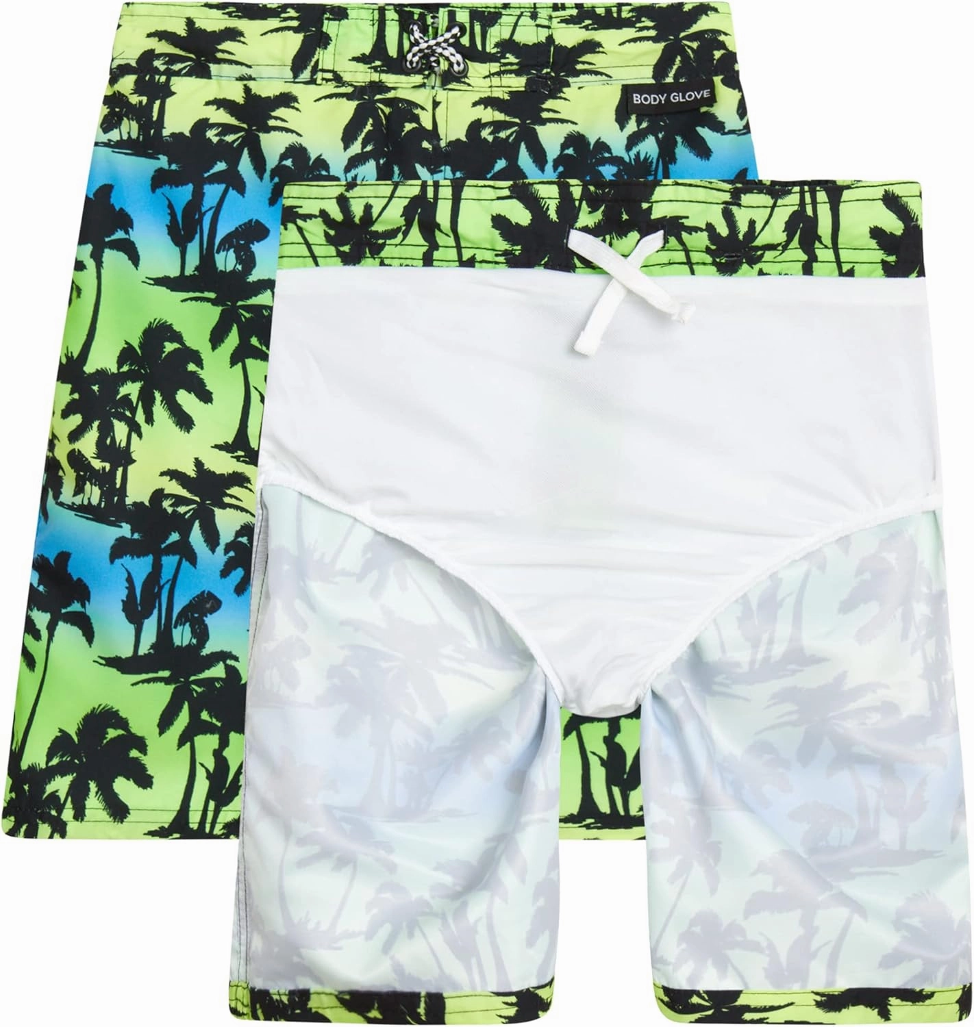 Body Glove Boys Swim Set - 2 Piece Boys Swim Trunks with Rash Guard UV Protection Swimsuit Kids Bathing Suits (Sizes 4-12)
