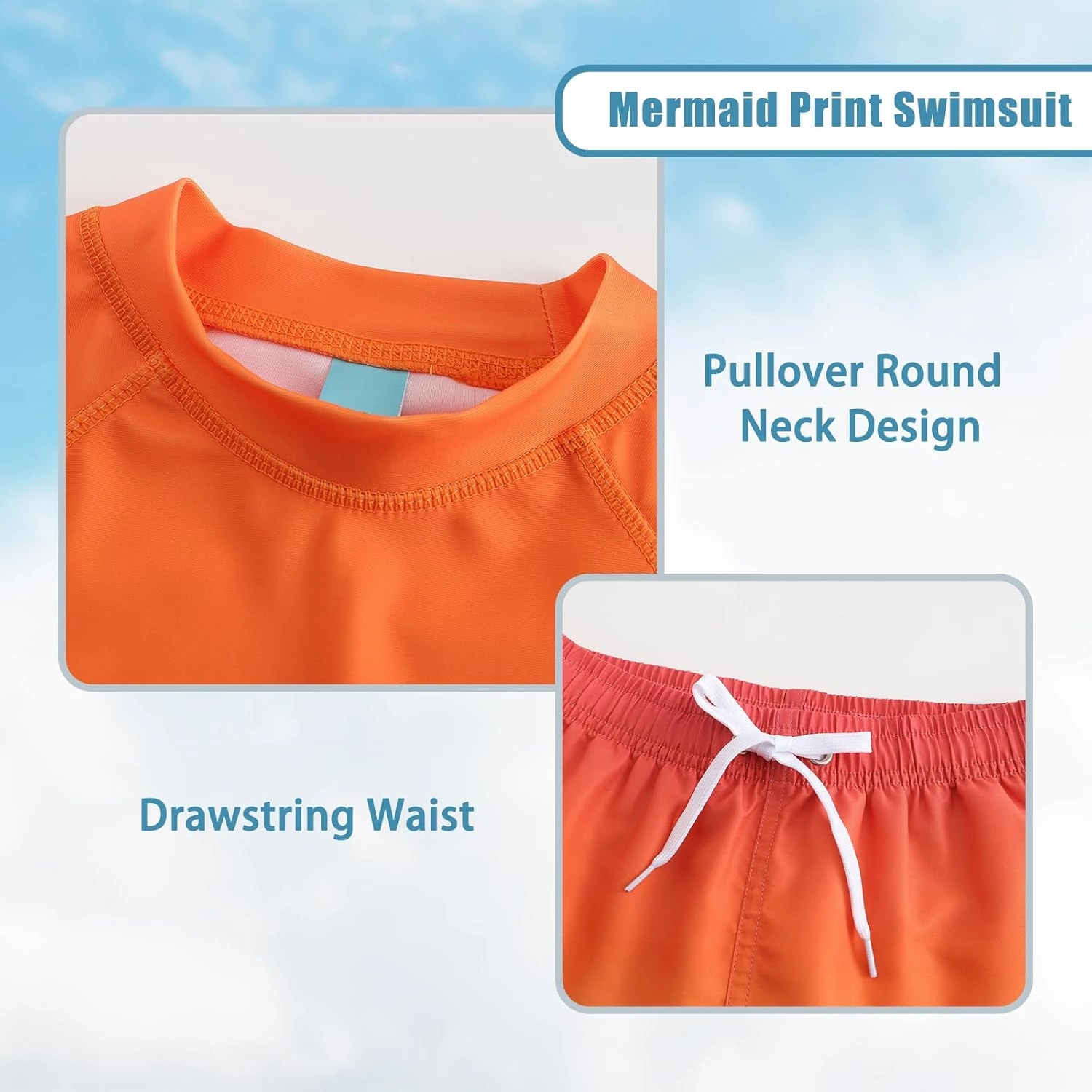 Boys Rash Guard Set for Kids Boys 2 Piece Short Sleeve Swim Shirts with Trunks Quick Dry Bathing Suits Swim Set