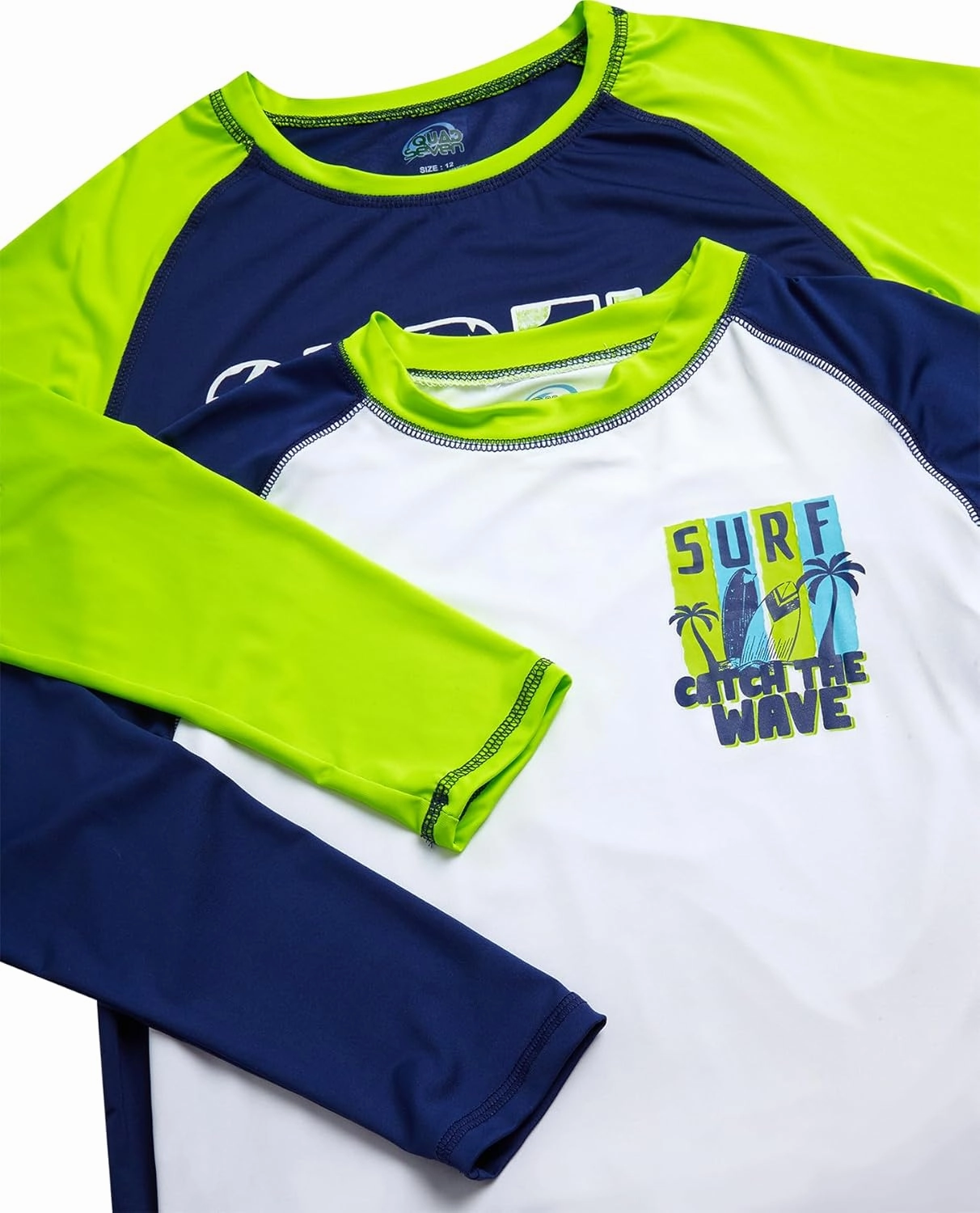 Boys Swim Set - 4 Piece Board Shorts Swim Trunks Long Sleeve Rash Guard for Boys Kids Swimwear (Sizes: 5-12)