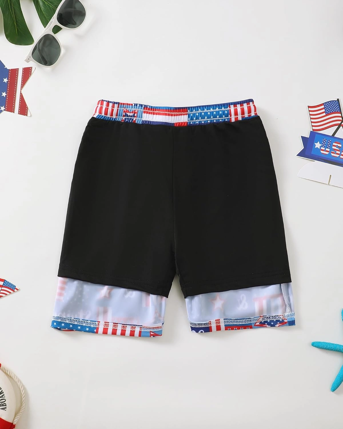 Boys Swim Trunks 2-16 Years Compression Liner Swimsuit Shorts fo Kids Quick-Dry Stretch Swimwear (Includes Swim Cap)