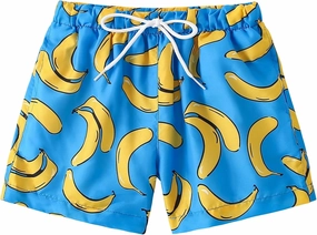 Boys Swim Trunks Toddler Broad Swim Shorts Quick Dry Kids Bathing Suit Boy Swimsuit Set with Pockets